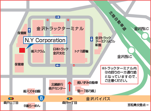株式会社 N.Y Corporationの地図